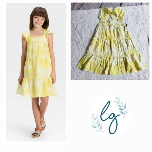 Cat & Jack Girls' Short Woven Dress, 3KIDW-BP - Picture 1 of 4
